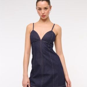 Abercrombie & Fitch Dark Denim Mini Dress